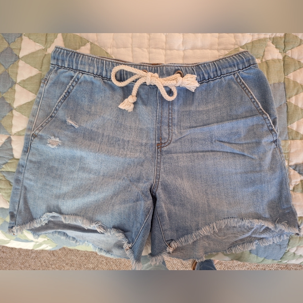 Aerie Denim Drawstring Shorts Size Small Like New condition